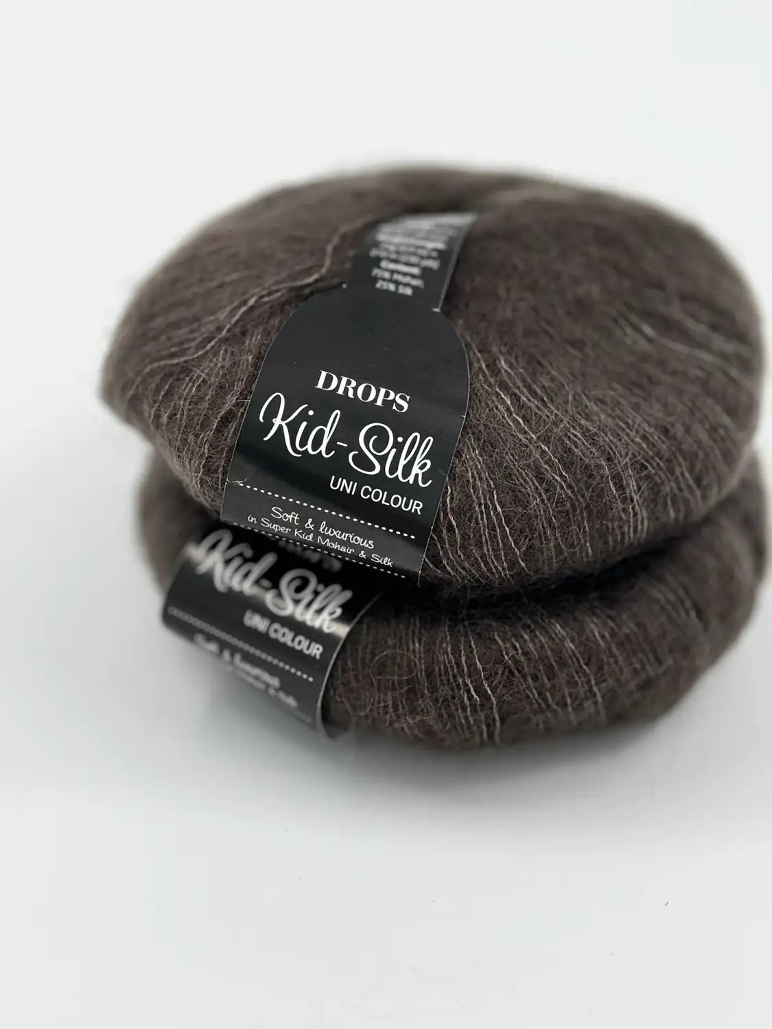 Фотография пряжи Drops Design, Kid Silk, Kid mohair, тёмно-коричневый