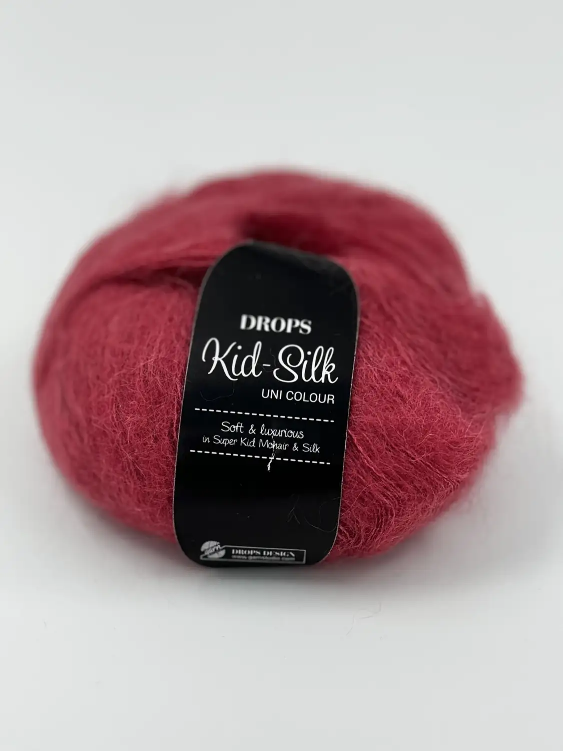 Фотография пряжи Drops Design, Kid Silk, Kid mohair, ягодный