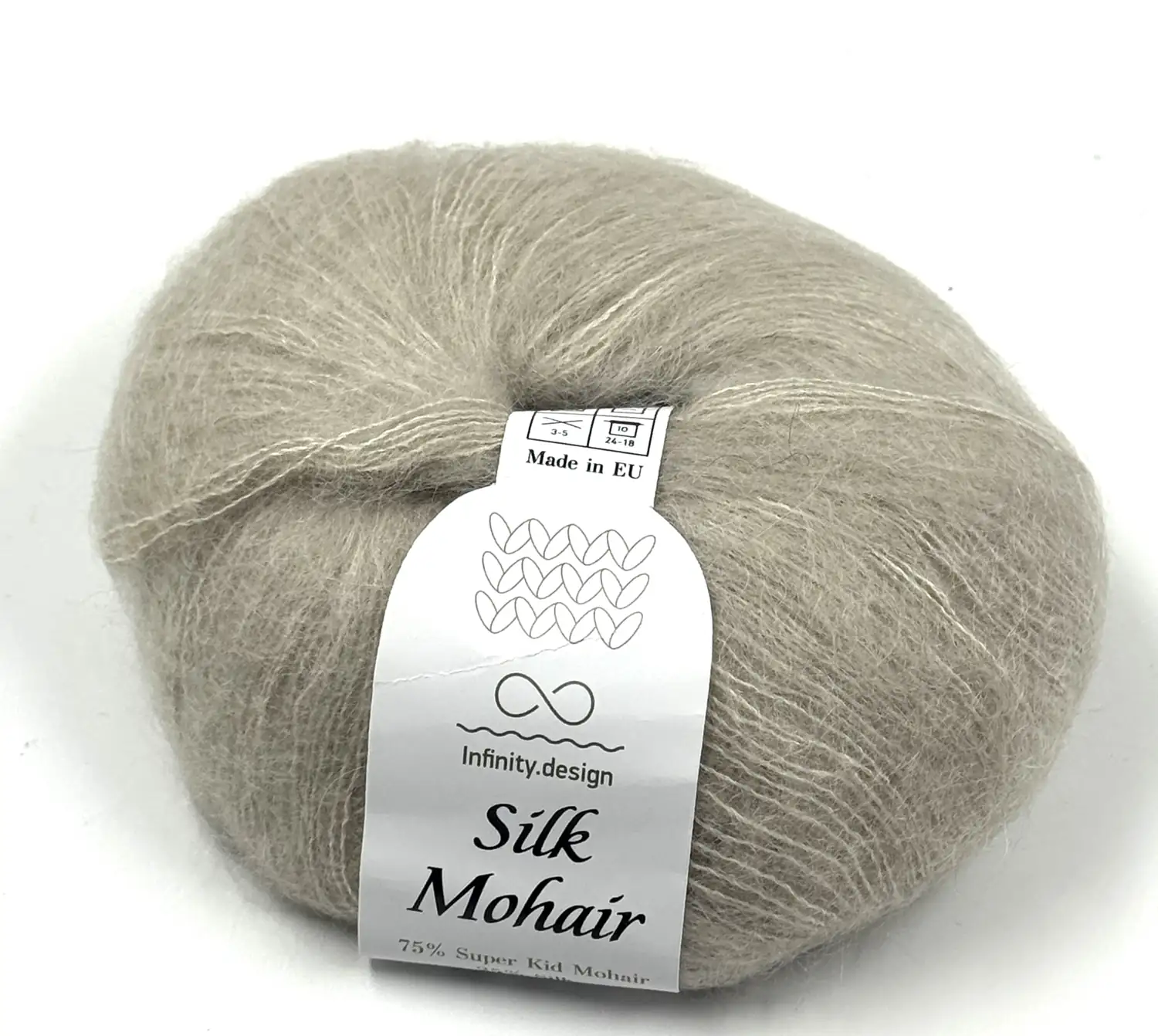 Фотография пряжи Infiniti Design, silk mohair, бежевый (пудра)