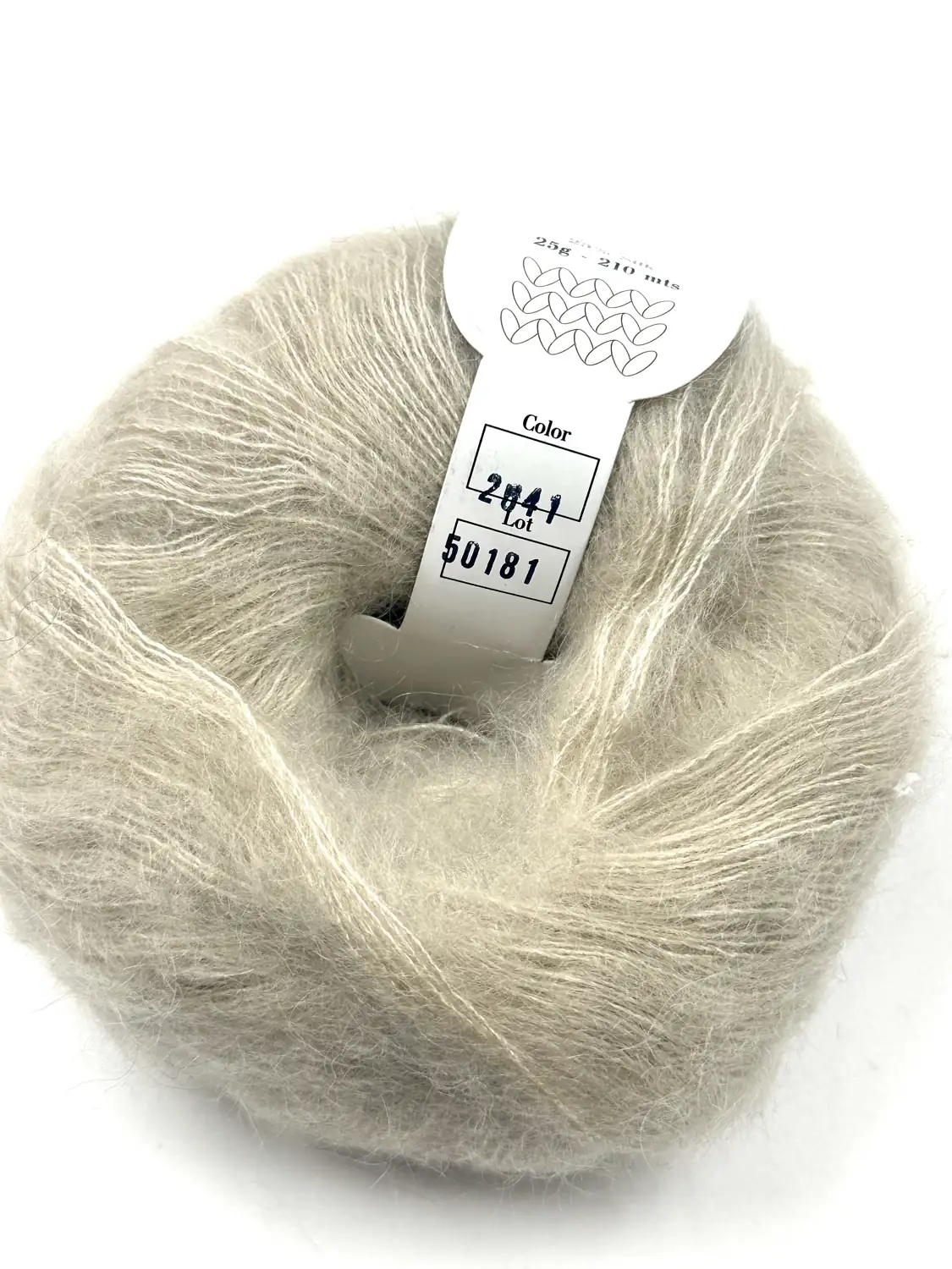 Фотография пряжи Infiniti Design, silk mohair, серый с талой водой