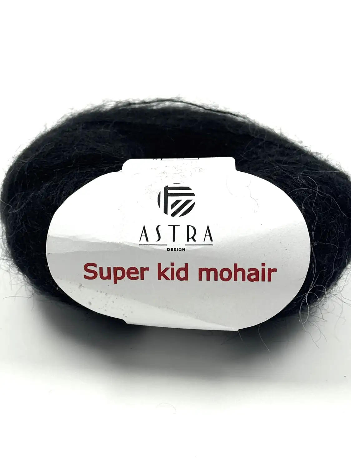 Фотография пряжи Astra design, Super kid mohair, черный