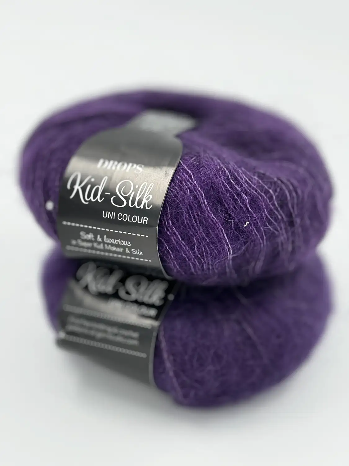 Фотография пряжи Drops Design, Kid Silk, Kid mohair, тёмно-фиолетовый
