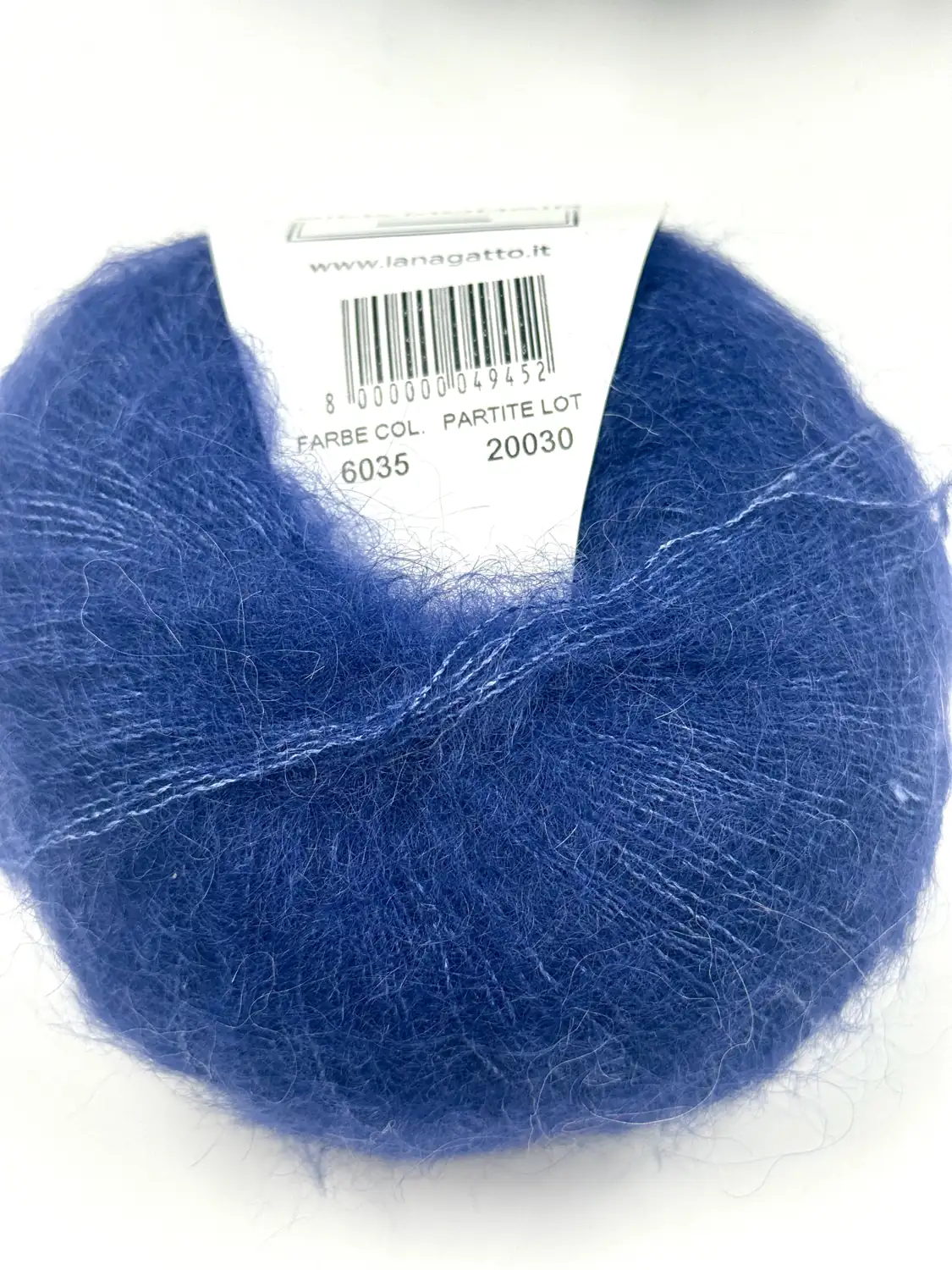 Фотография пряжи Lana Gatto luxury, Super kid mohair, Темно-синий