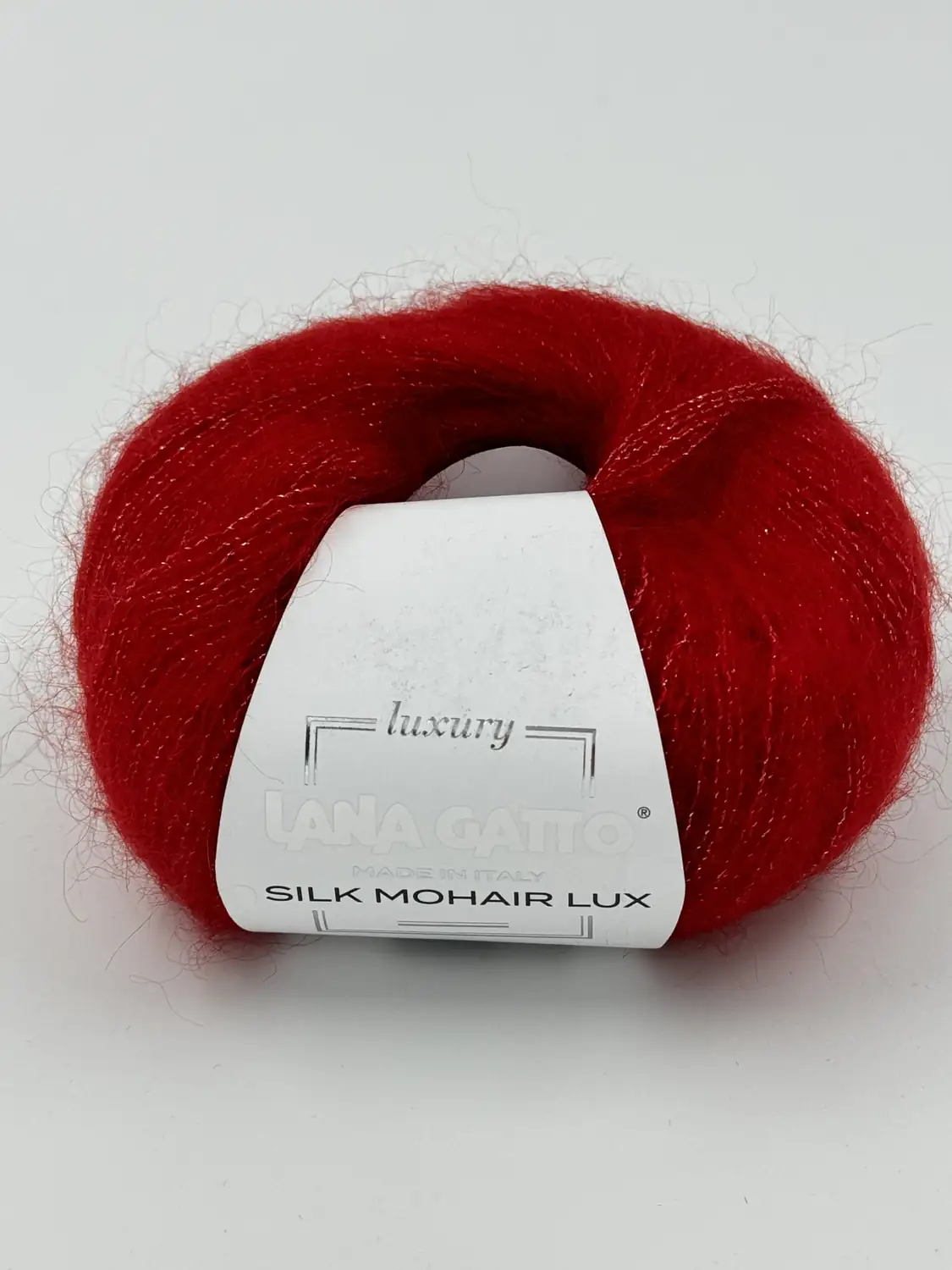 Фотография пряжи Lana Gatto luxury, Super kid mohair, Красный мак