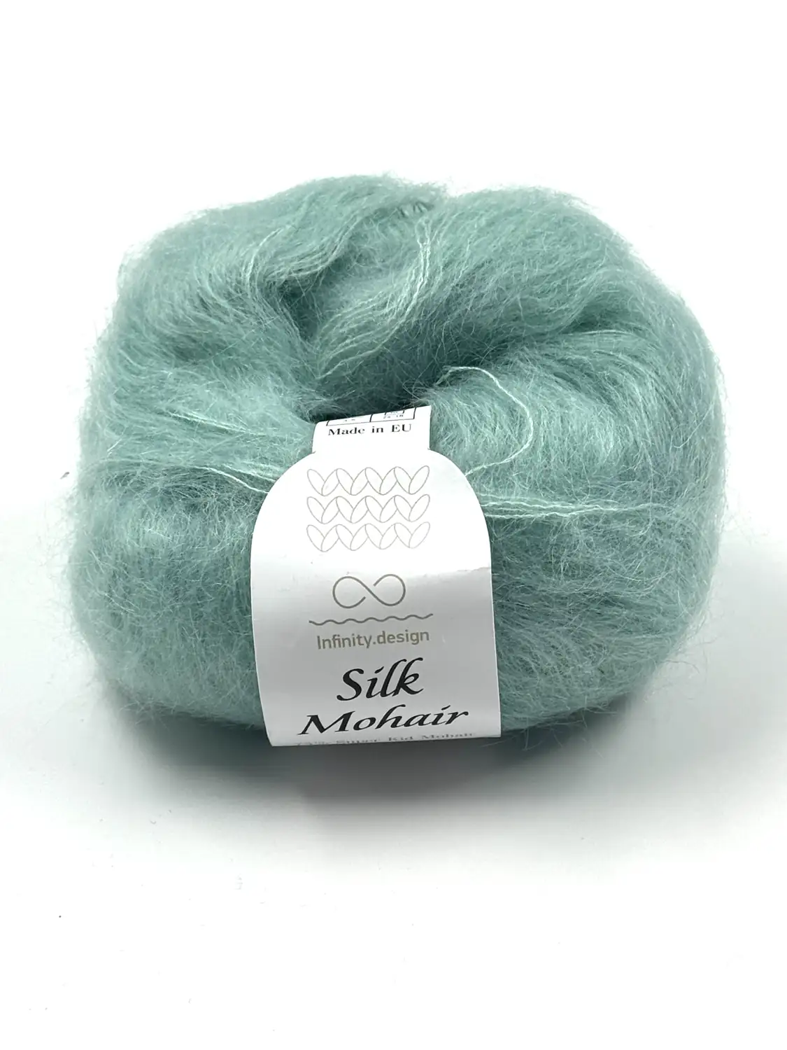 Фотография пряжи Infiniti Design, silk mohair, мята (тиффани)