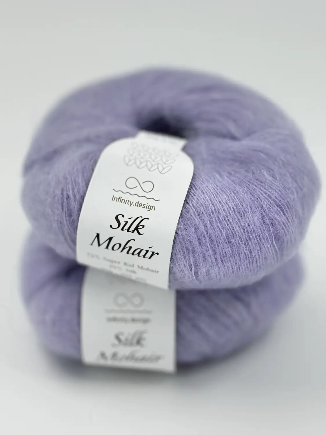 Фотография пряжи Infiniti Design, silk mohair, лиловый