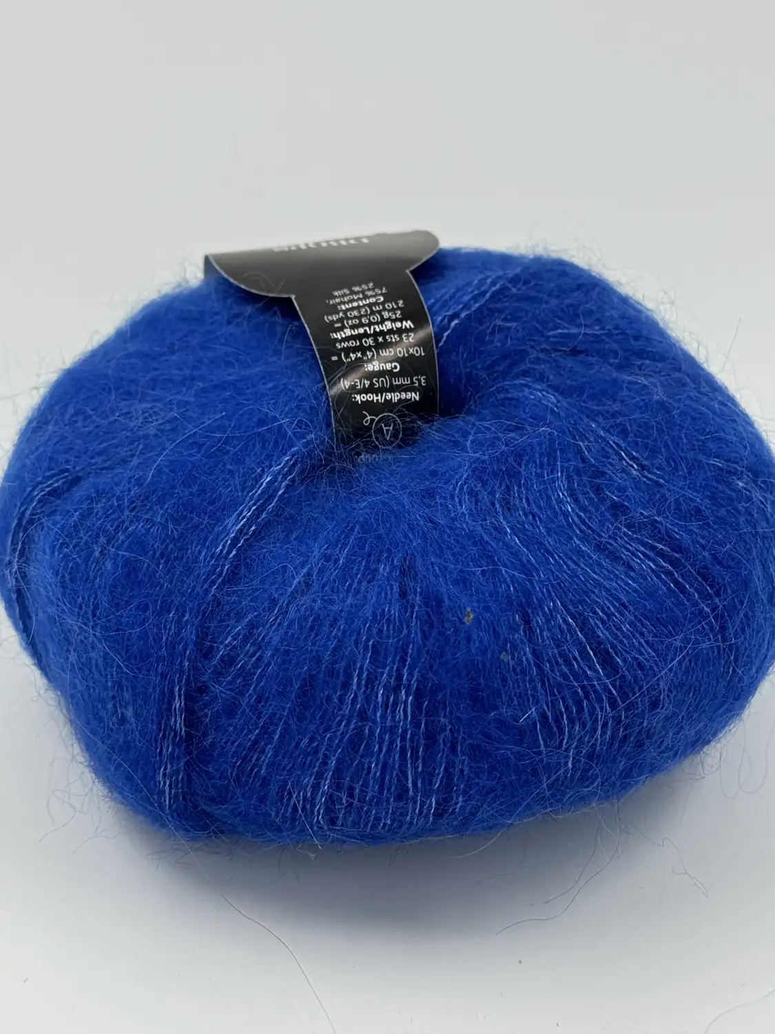 Фотография пряжи Drops Design, Kid Silk, Kid mohair, королевский голубой