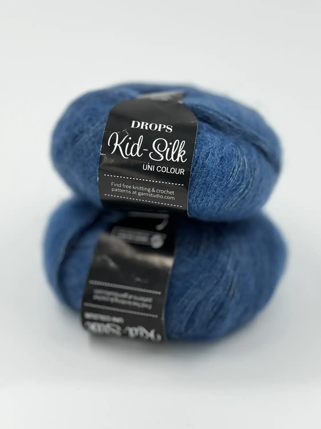 Фотография пряжи Drops Design, Kid Silk, Kid mohair, джинсовый синий