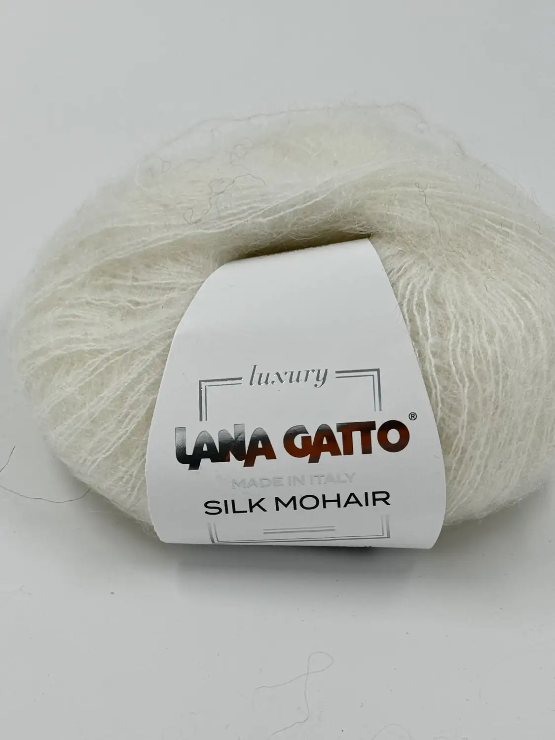 Фотография пряжи Lana Gatto luxury, Super kid mohair, Белый