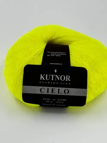 Превью 1 для KUTNOR, Cielo, Kid mohair, жёлтый неон