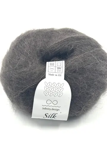 Превью 2 для Infiniti Design, silk mohair, коричневый (какао) табачный