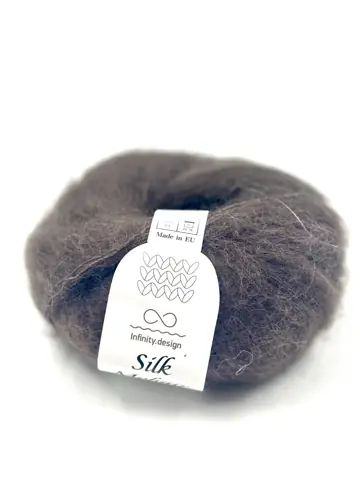 Превью 4 для Infiniti Design, silk mohair, коричневый (какао) табачный