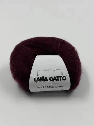 Превью 2 для Lana Gatto luxury, Super kid mohair, Винный (Бордо)