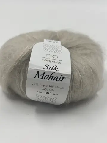 Превью 2 для Infiniti Design, silk mohair, серый с талой водой