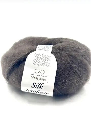 Превью 3 для Infiniti Design, silk mohair, коричневый (какао) табачный