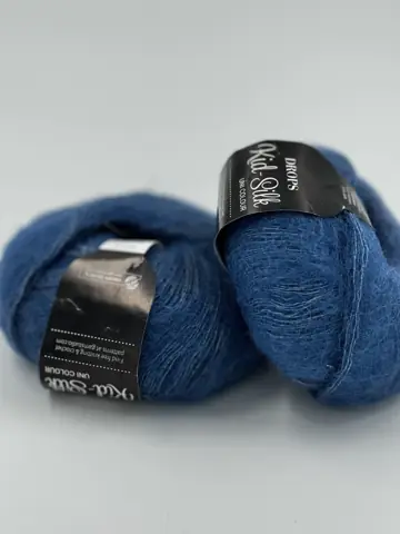 Превью 2 для Drops Design, Kid Silk, Kid mohair, джинсовый синий